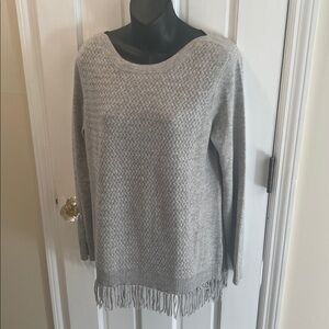 InCashmere Basketweave Cashmere Sweater, Size L